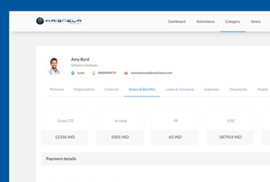 attendance management system krisnela technologies